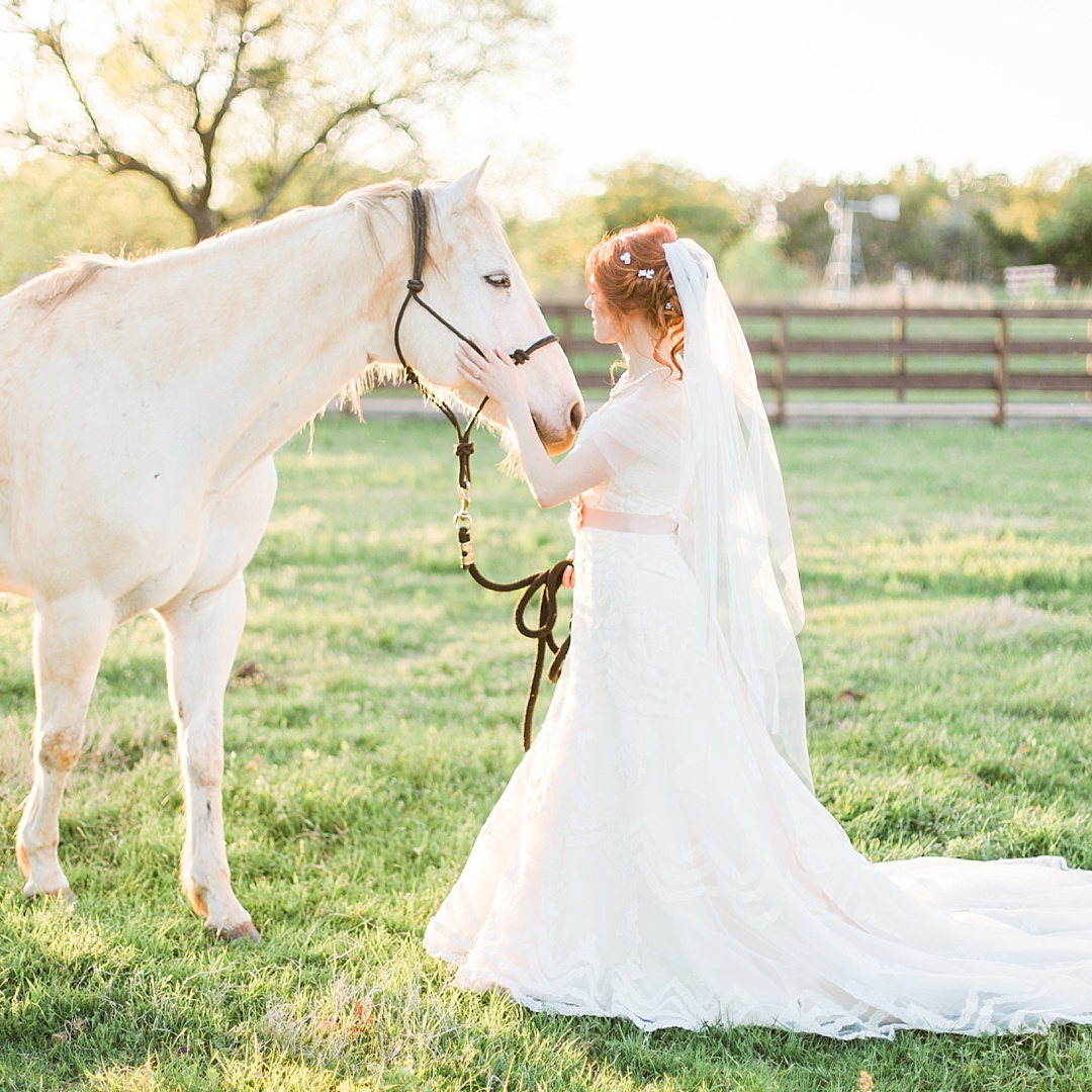 A spring bridal session at King River Ranch in Johnson City Texas by Fredericksburg Wedding Photographer Allison Jeffers Wedding Photography 0033