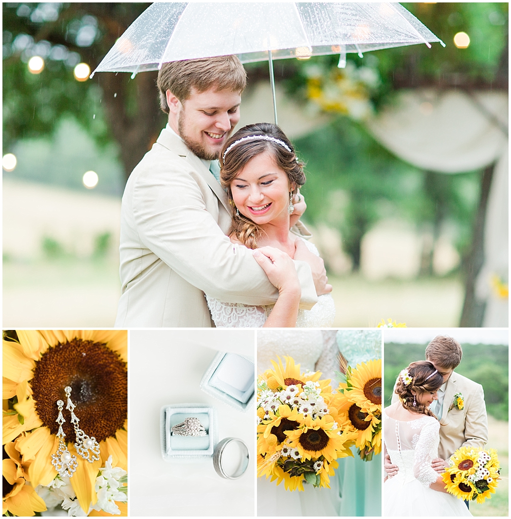 A sunflower spring wedding at CW Hill Country Ranch in Boerne Texas by Allison Jeffers Wedding Photography 0113