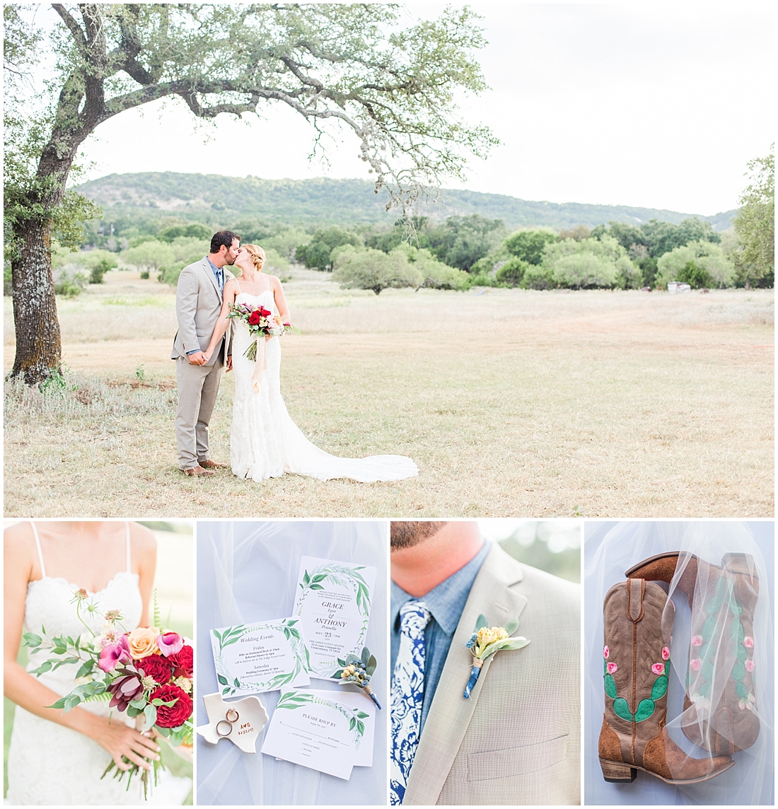 Navy and greenery botanical wedding at The Lodge at Country Inn & Cottages Wedding Venue in Fredericksburg Texas 0002 1