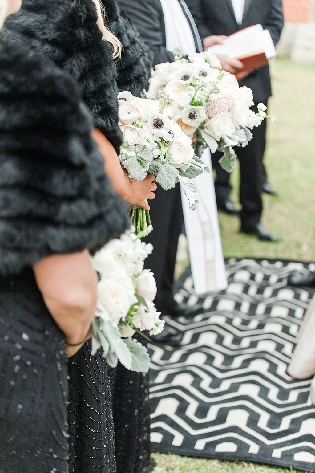 An Art Deco Black Tie Wedding at The Ingenhuett On High in Comfort Texas Featuring a Bentley Vintage Car and Blush Wedding Dress 0077