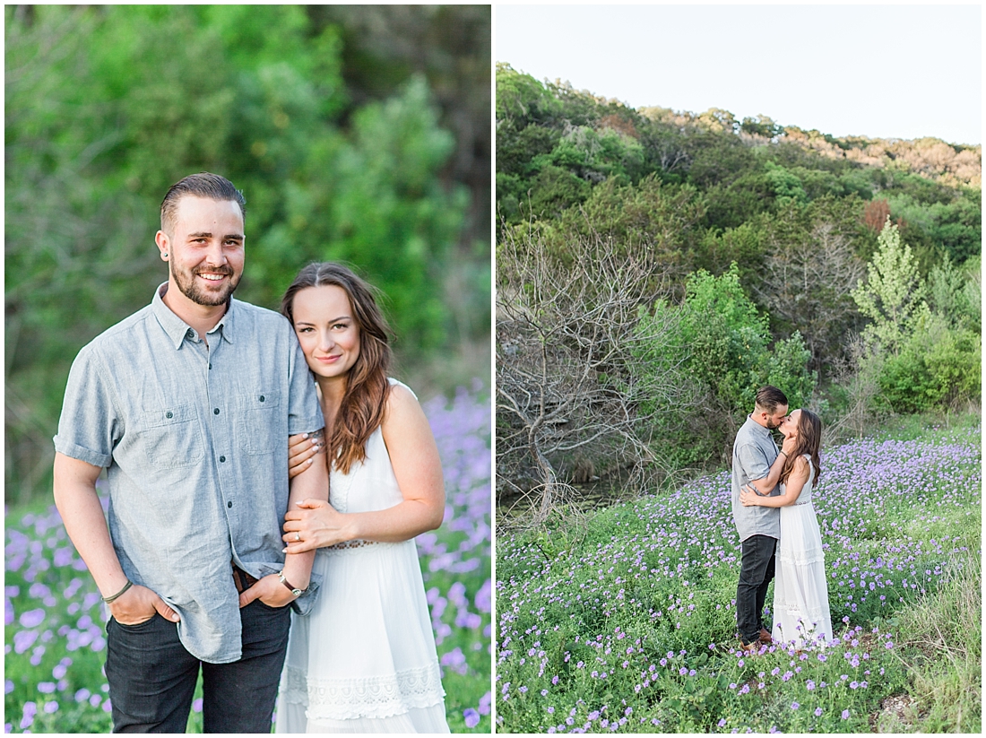 Spring Hill Country Engagement session with kid in Medina Texas 0017