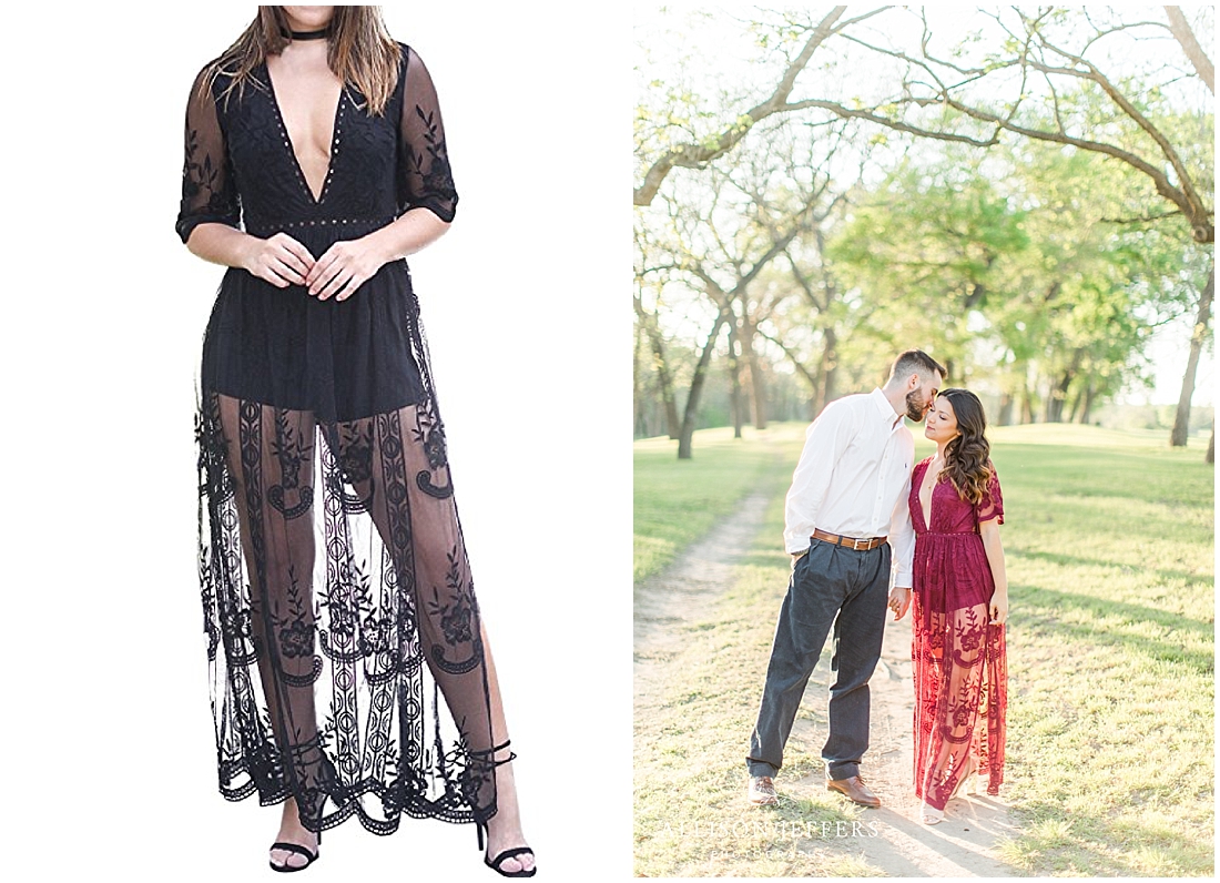 What to wear for your engagement session Lace romper