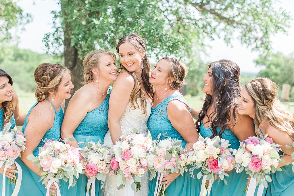 A pink and teal Summer wedding at CW Hill Country Ranch 0017