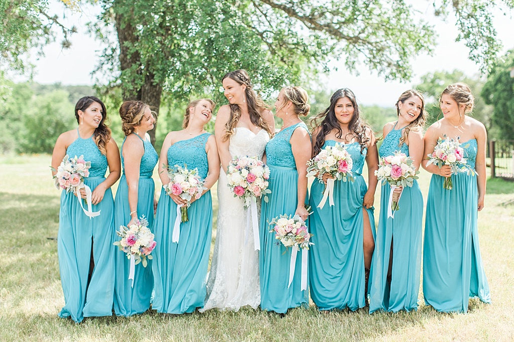 A pink and teal Summer wedding at CW Hill Country Ranch 0021