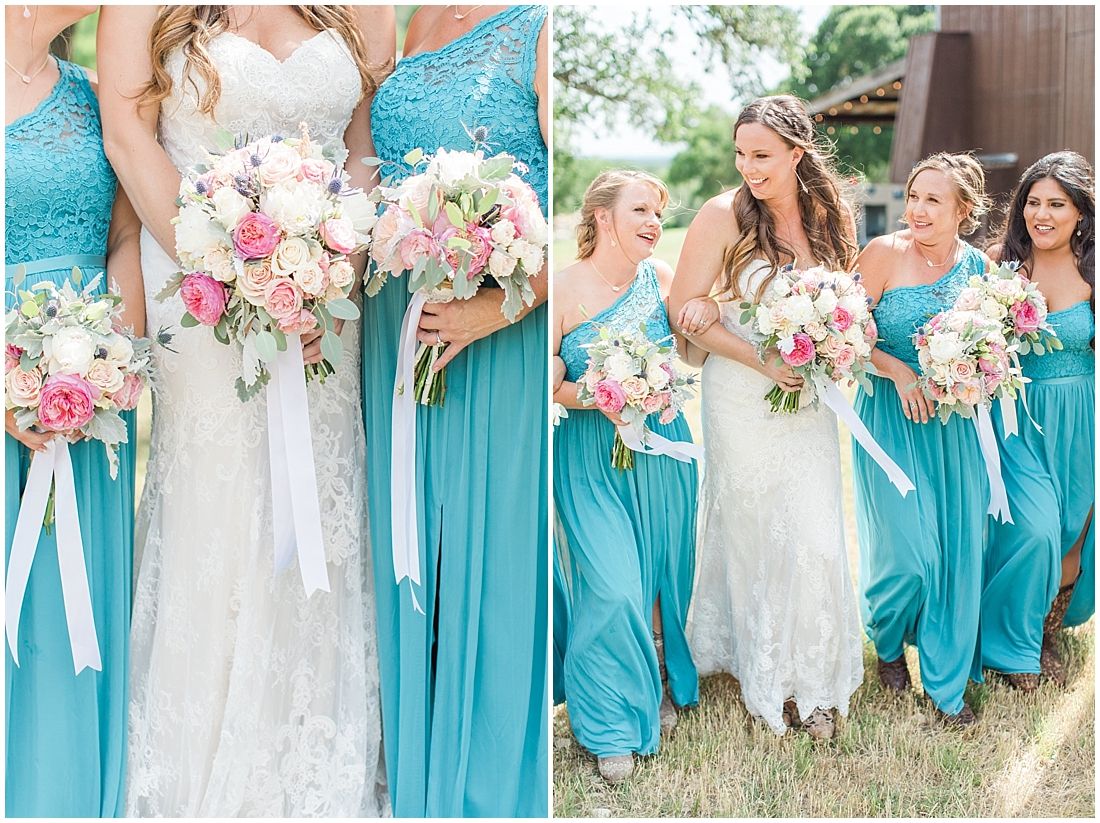 A pink and teal Summer wedding at CW Hill Country Ranch 0024