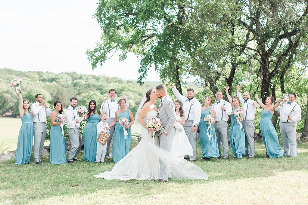 A pink and teal Summer wedding at CW Hill Country Ranch 0064