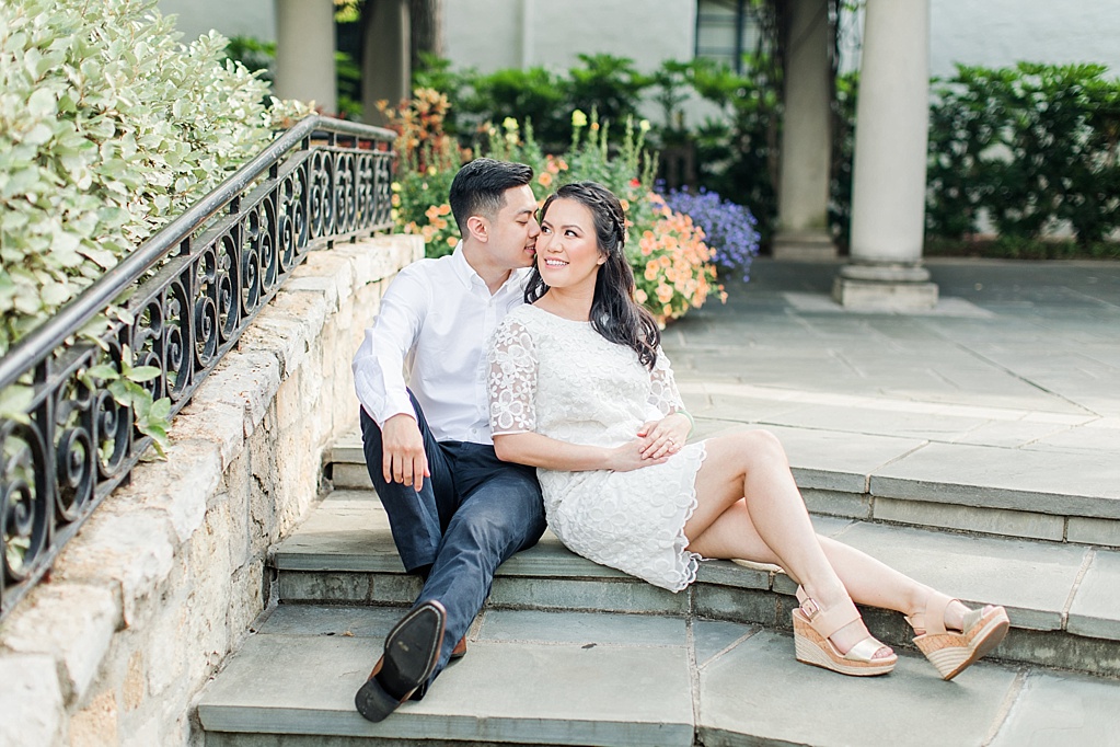 An Elegant Spring Engagement Session at the Dallas Arboretum and Botanical Gardens by Allison Jeffers Wedding Photography 0009