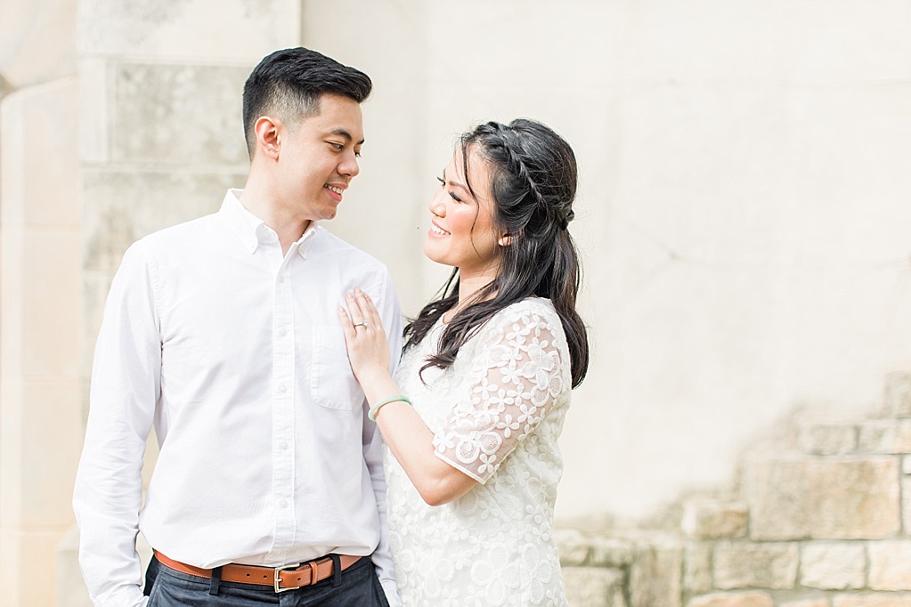 An Elegant Spring Engagement Session at the Dallas Arboretum and Botanical Gardens by Allison Jeffers Wedding Photography 0011
