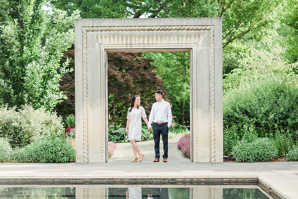 An Elegant Spring Engagement Session at the Dallas Arboretum and Botanical Gardens by Allison Jeffers Wedding Photography 0016