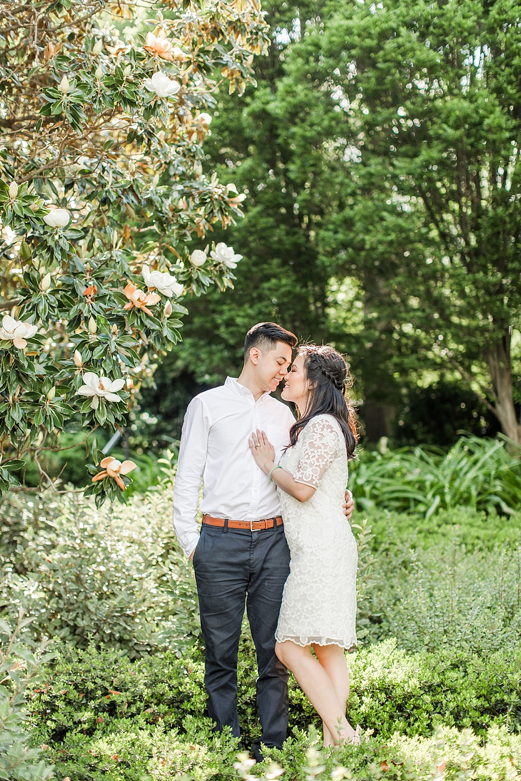 An Elegant Spring Engagement Session at the Dallas Arboretum and Botanical Gardens by Allison Jeffers Wedding Photography 0044