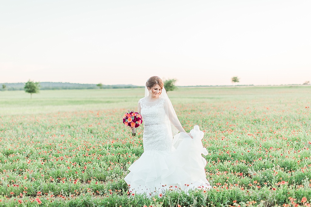 A Spring Bridal Session at The Wildseed Farm in Fredericksburg Texas on Highway 290 by Allison Jeffers Photography 0016