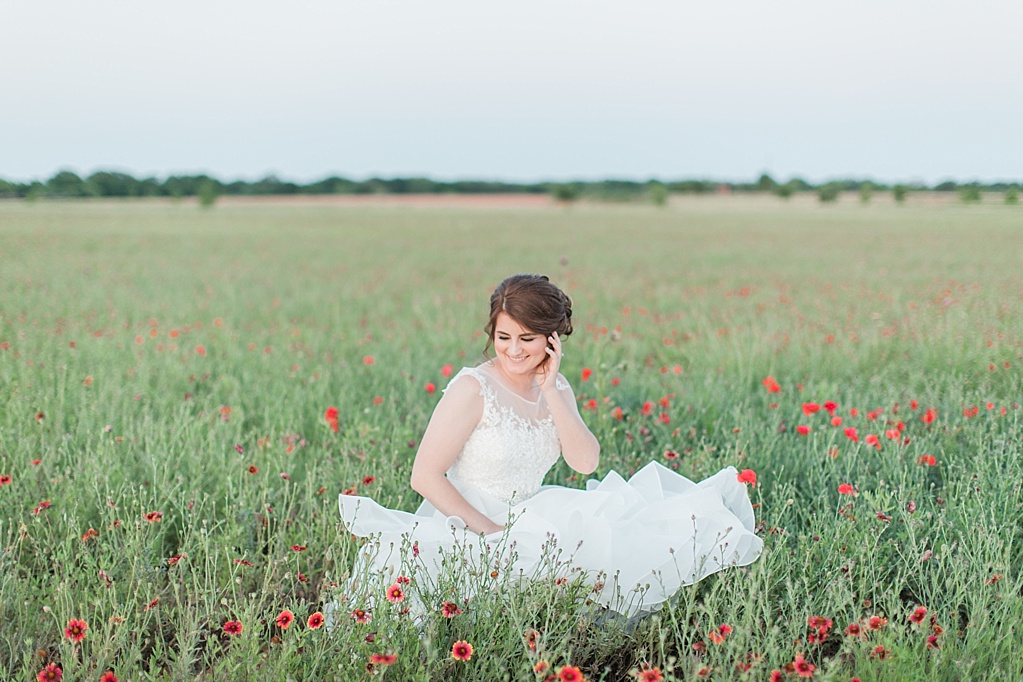 A Spring Bridal Session at The Wildseed Farm in Fredericksburg Texas on Highway 290 by Allison Jeffers Photography 0017
