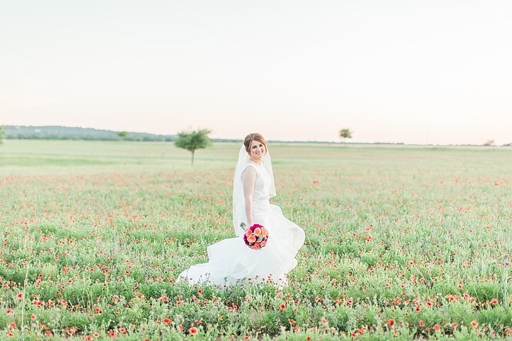 A Spring Bridal Session at The Wildseed Farm in Fredericksburg Texas on Highway 290 by Allison Jeffers Photography 0019