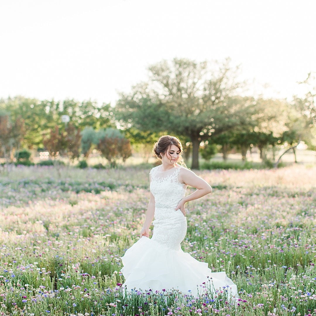 A Spring Bridal Session at The Wildseed Farm in Fredericksburg Texas on Highway 290 by Allison Jeffers Photography 0030