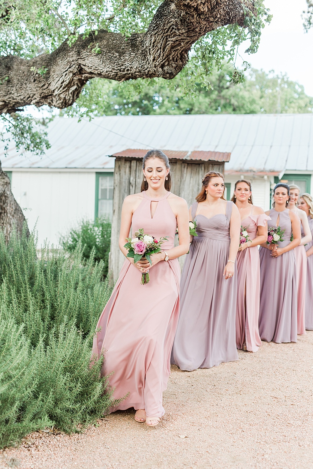 A misty purple and dusty rose Summer Wedding at Sisterdale Dancehall in Boerne Texas 0029
