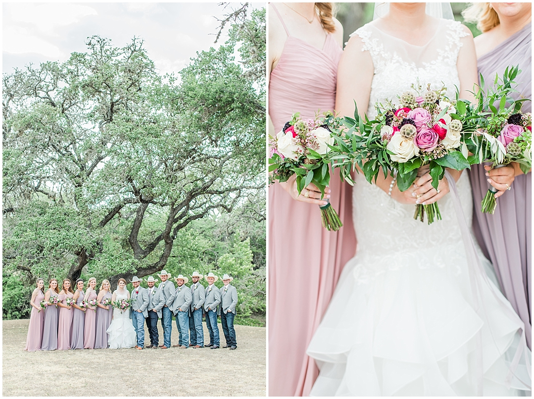 A misty purple and dusty rose Summer Wedding at Sisterdale Dancehall in Boerne Texas 0045