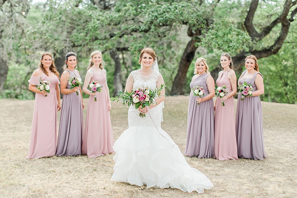 A misty purple and dusty rose Summer Wedding at Sisterdale Dancehall in Boerne Texas 0047