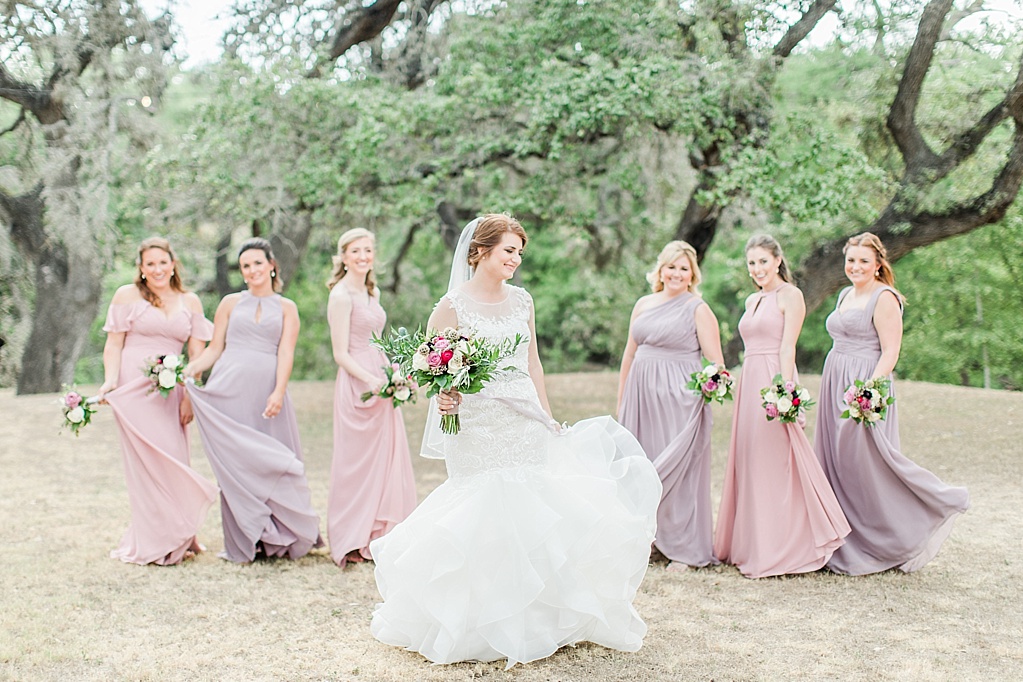 A misty purple and dusty rose Summer Wedding at Sisterdale Dancehall in Boerne Texas 0049