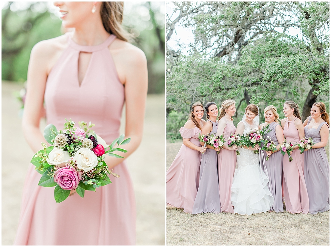 A misty purple and dusty rose Summer Wedding at Sisterdale Dancehall in Boerne Texas 0050