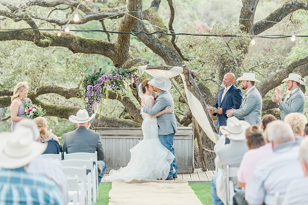 A misty purple and dusty rose Summer Wedding at Sisterdale Dancehall in Boerne Texas 0106