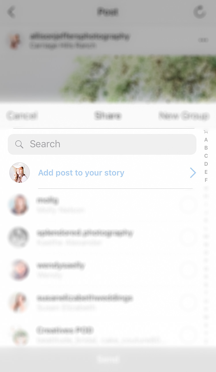 how to share your instagram post to your instagram story