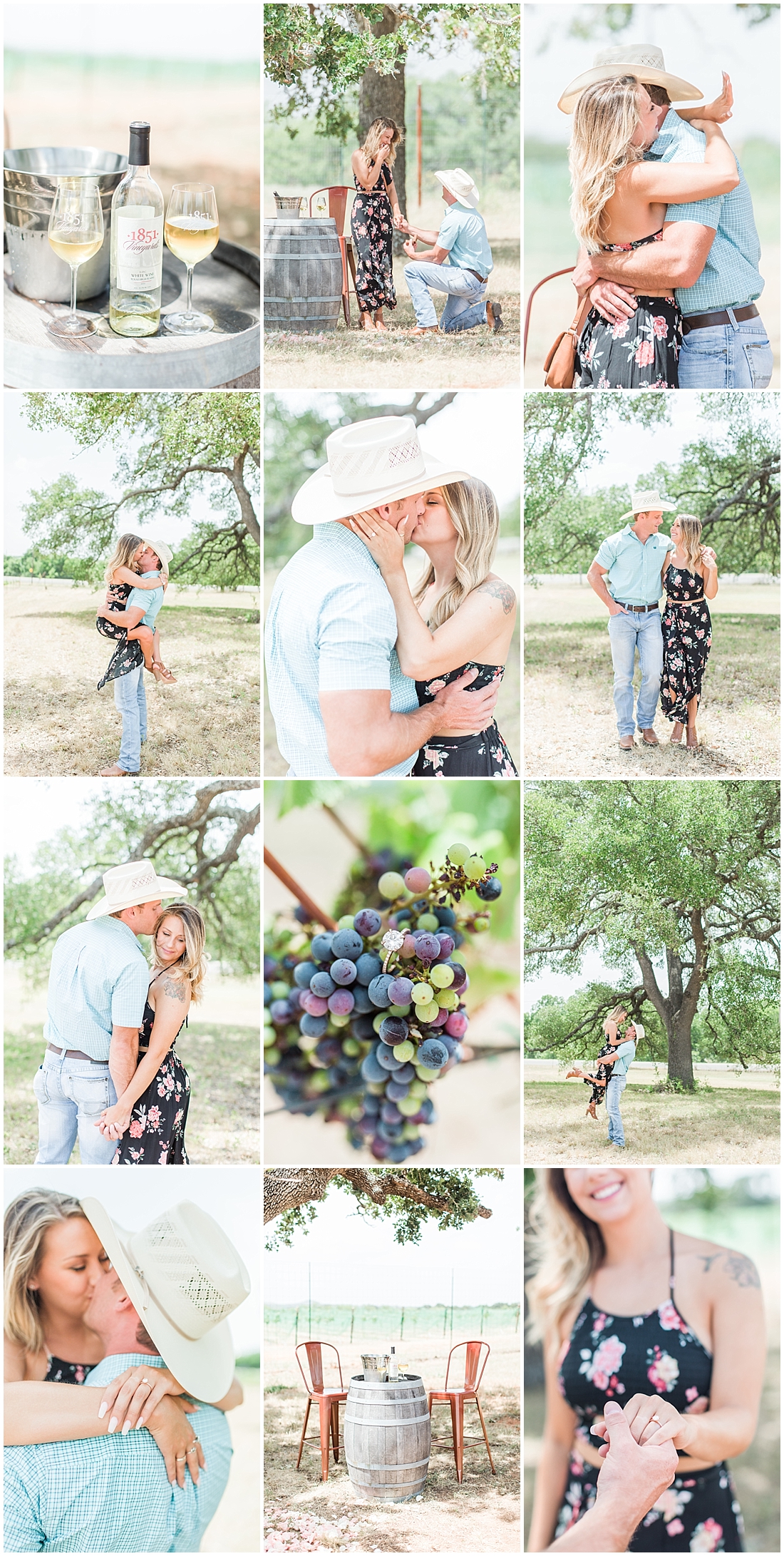 a surprise proposal at 1851 vineyard in Fredericksburg, Texas by Allison Jeffers Wedding Photography 0042