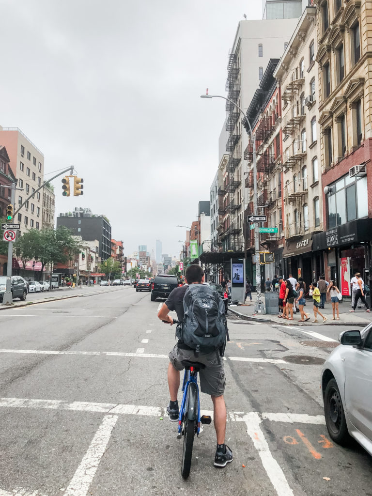 best travel tips for visiting NYC Manhattan citi bike