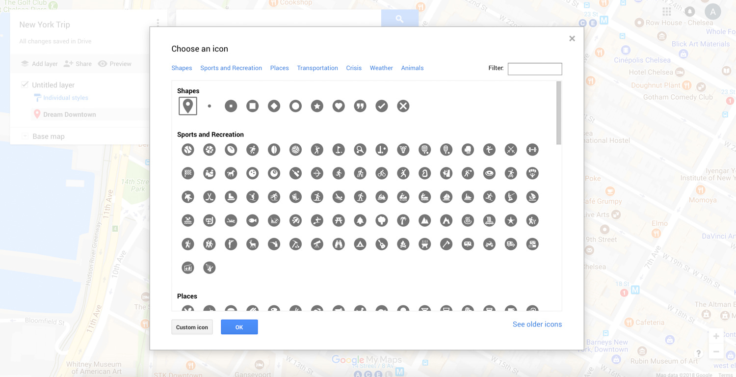 how to create a custom travel map with google maps my maps 12