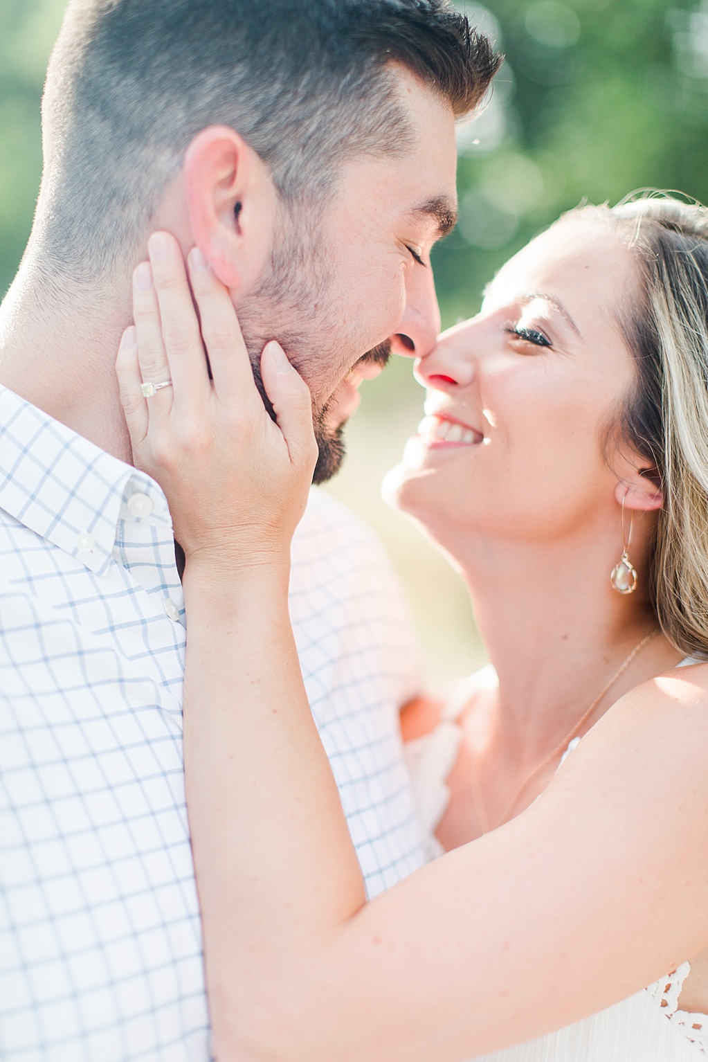 summer Boerne engagement photos at cibolo nature center with white lulus dress 0002