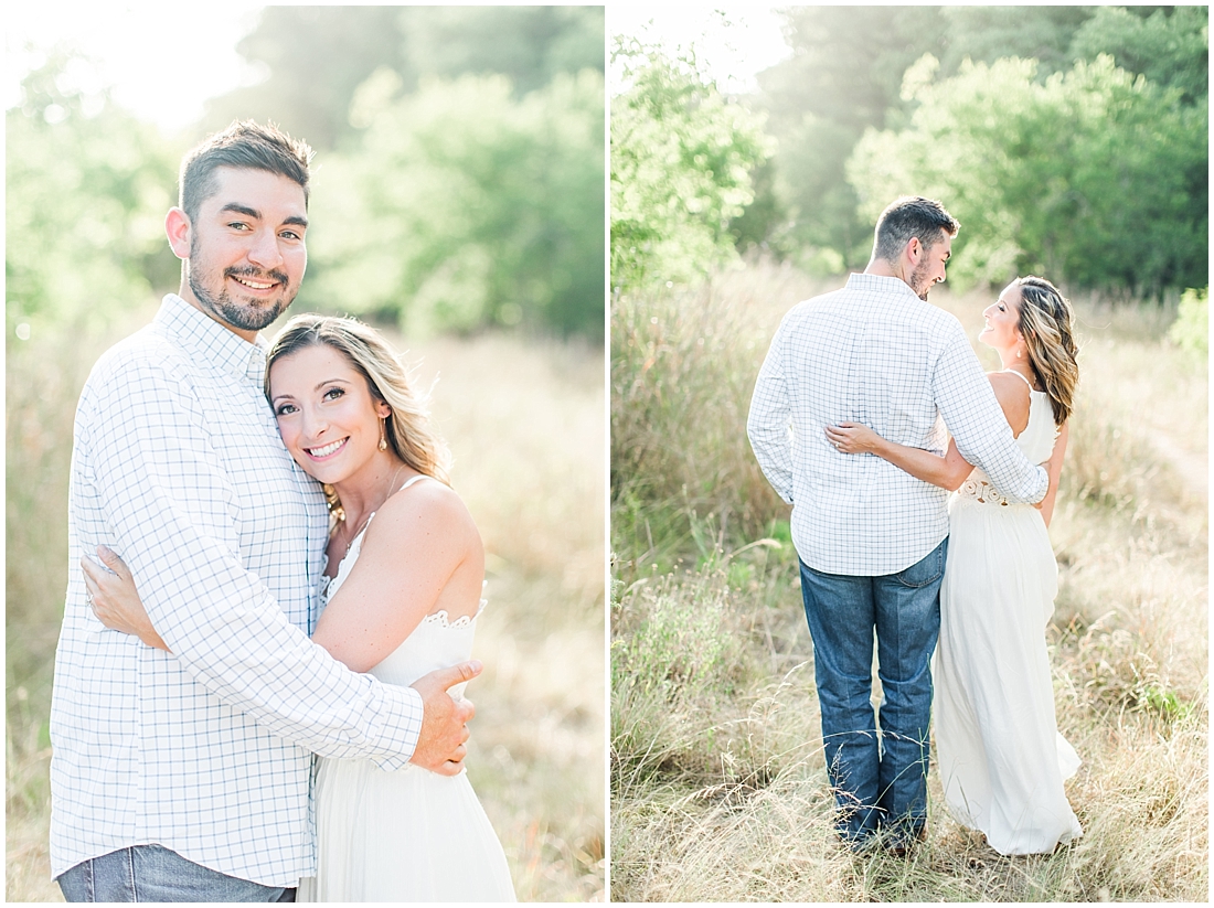 summer Boerne engagement photos at cibolo nature center with white lulus dress 0003