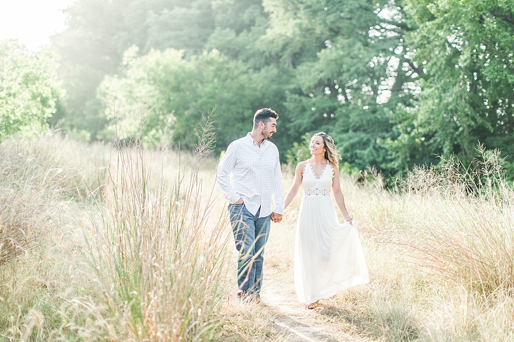 summer Boerne engagement photos at cibolo nature center with white lulus dress 0010