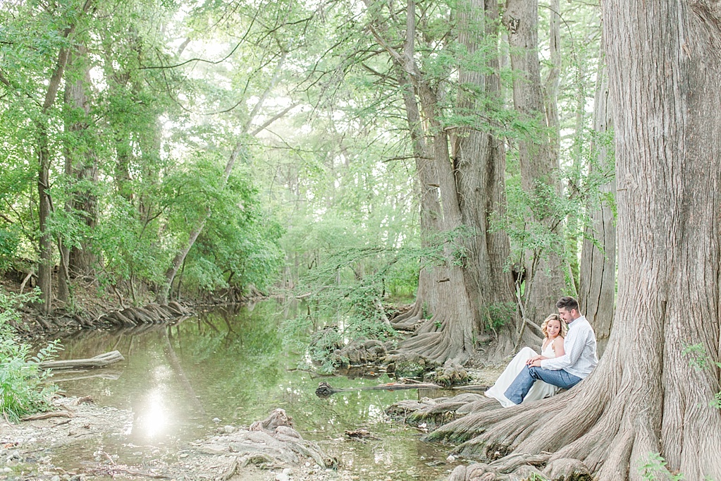 summer Boerne engagement photos at cibolo nature center with white lulus dress 0017