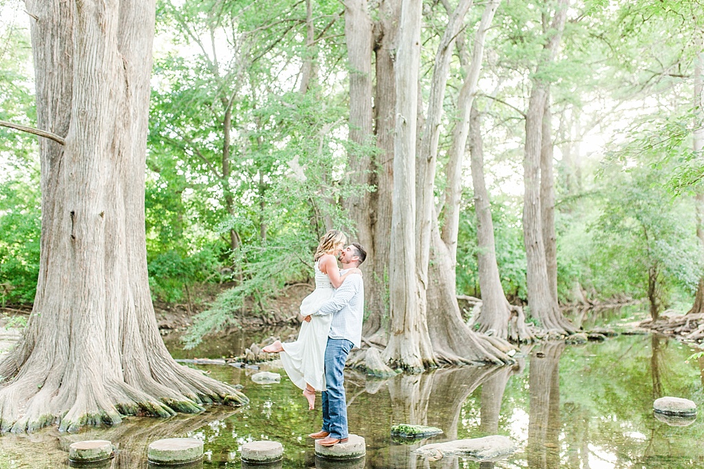 summer Boerne engagement photos at cibolo nature center with white lulus dress 0021