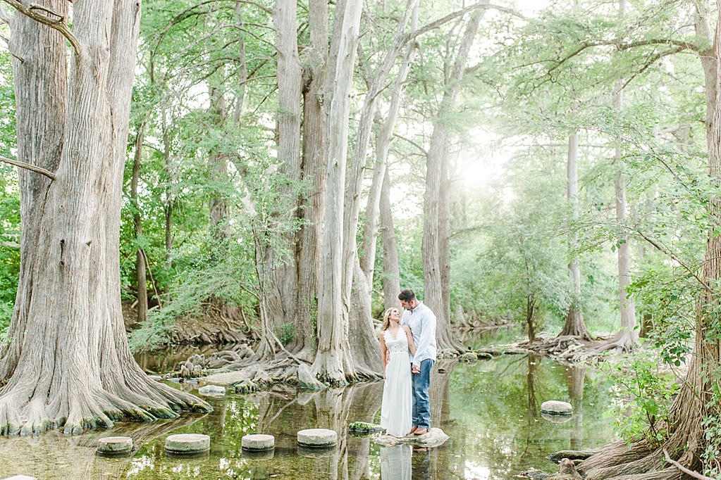 summer Boerne engagement photos at cibolo nature center with white lulus dress 0022