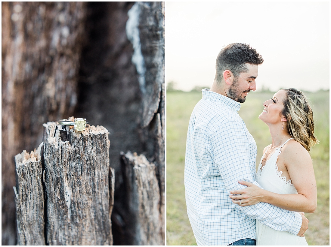 summer Boerne engagement photos at cibolo nature center with white lulus dress 0029