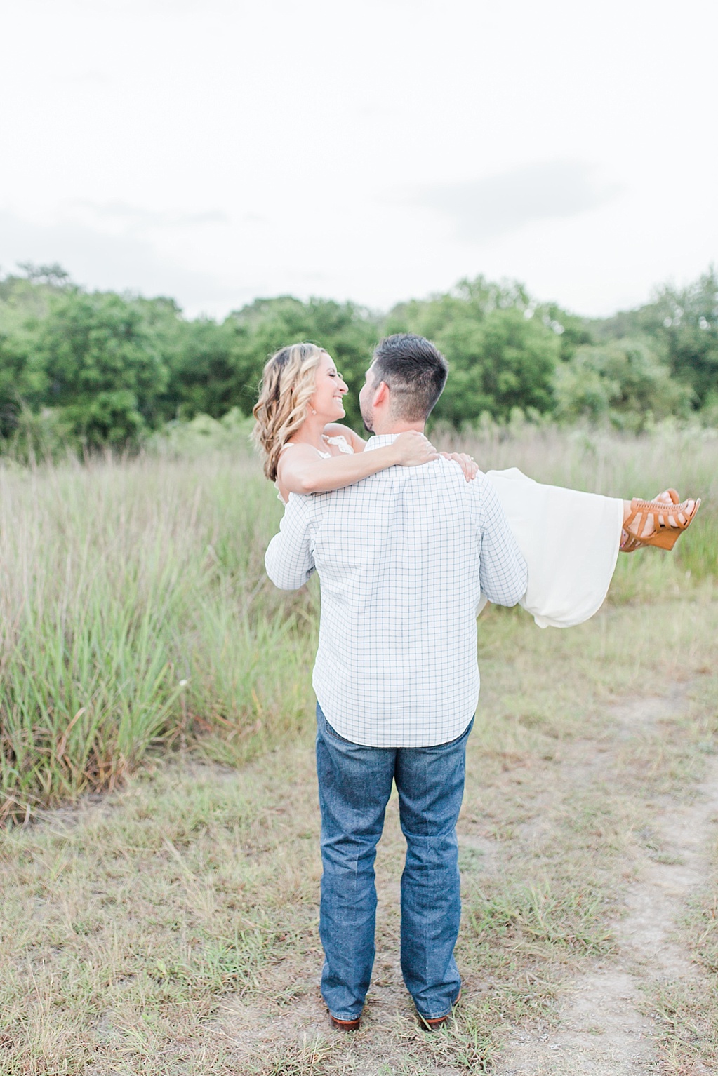 summer Boerne engagement photos at cibolo nature center with white lulus dress 0030