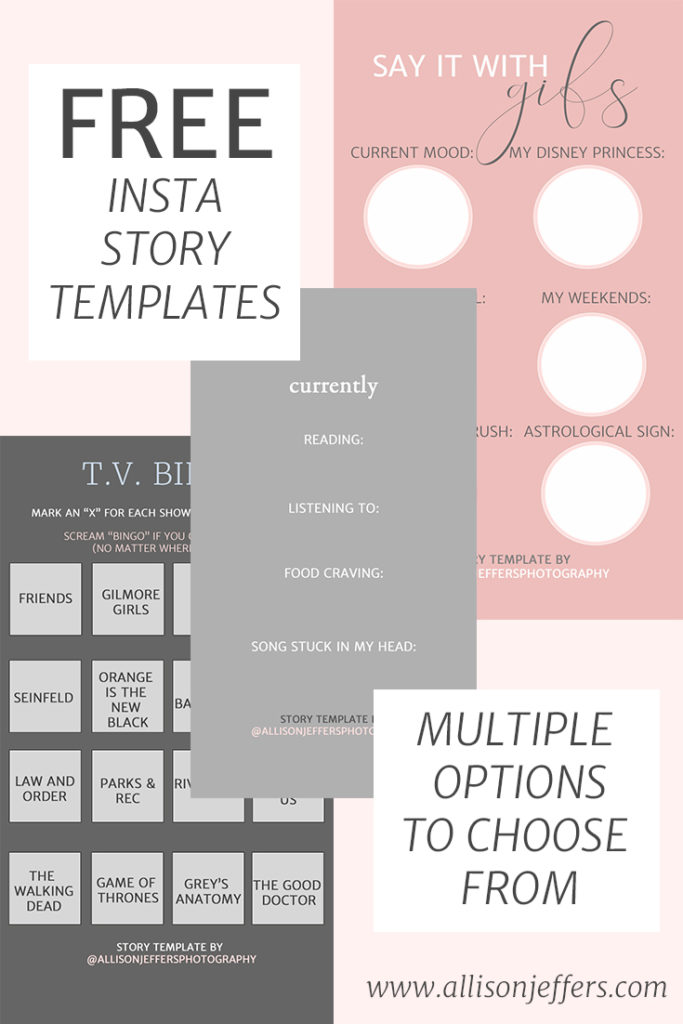 Free Instagram Story Template Quizzes + 