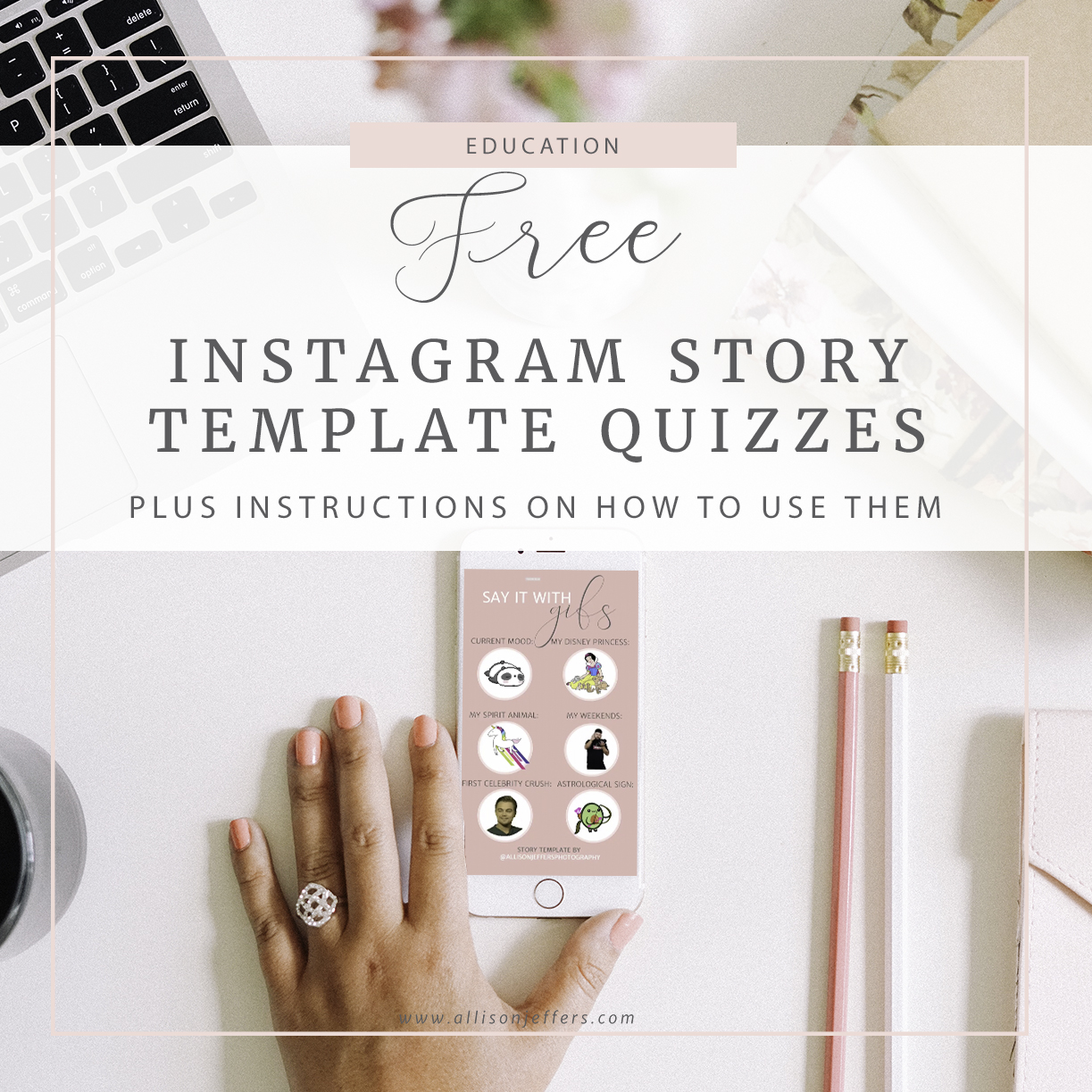 instagram story quiz templates copy