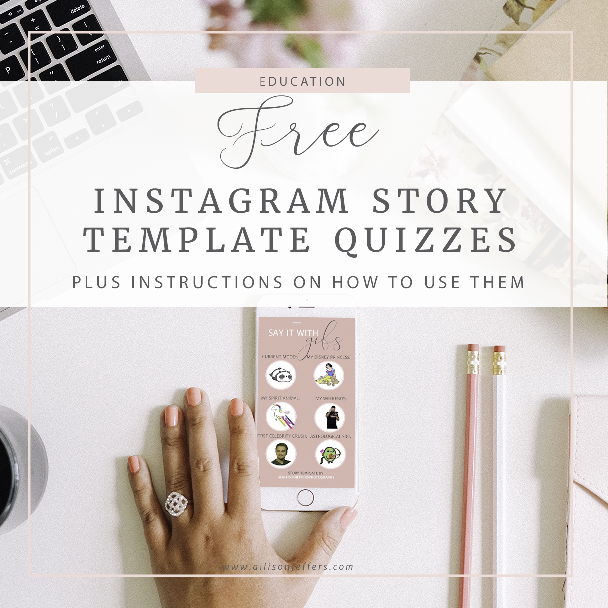 instagram story quiz templates