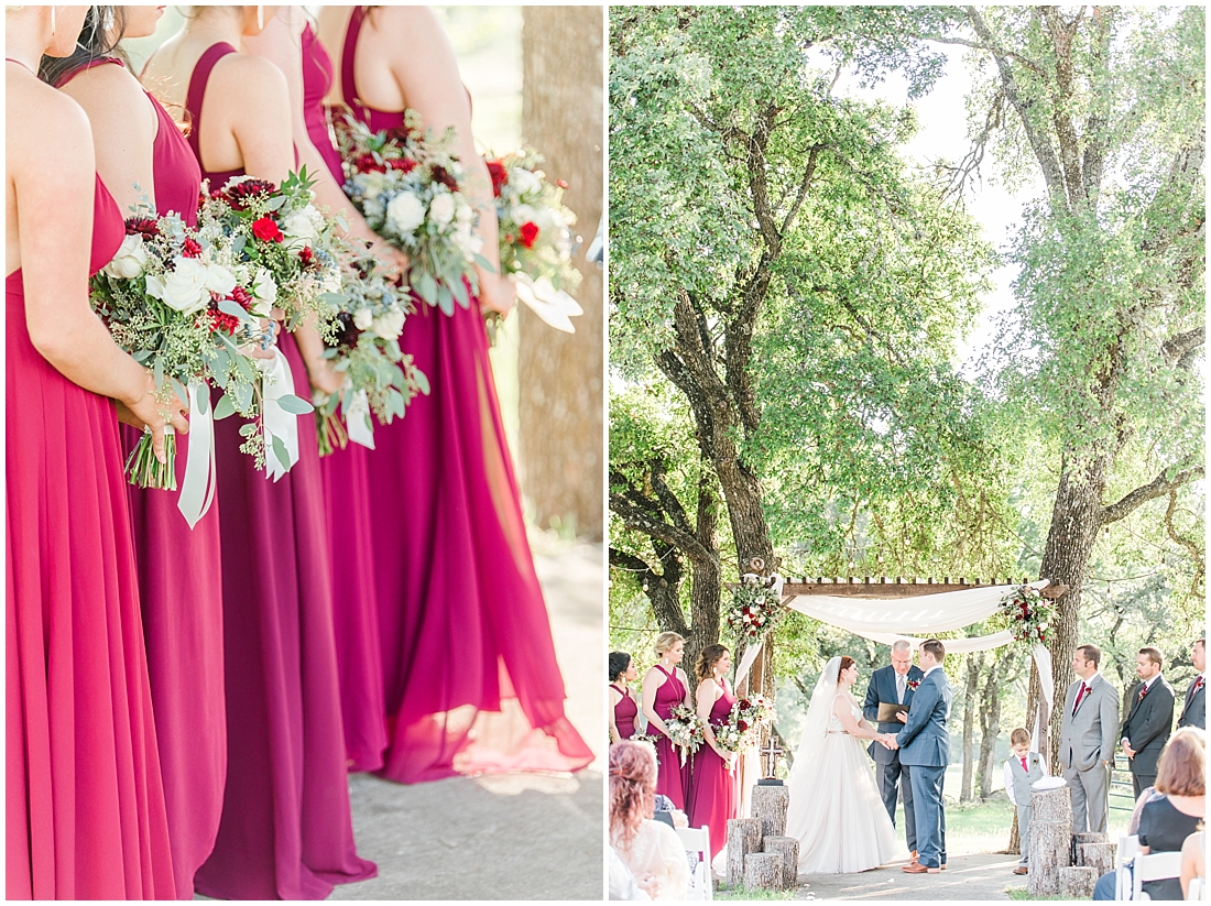 Burgundy Fall Wedding at CW Hill Country Ranch in Boerne Texas by Allison Jeffers Photography 0057