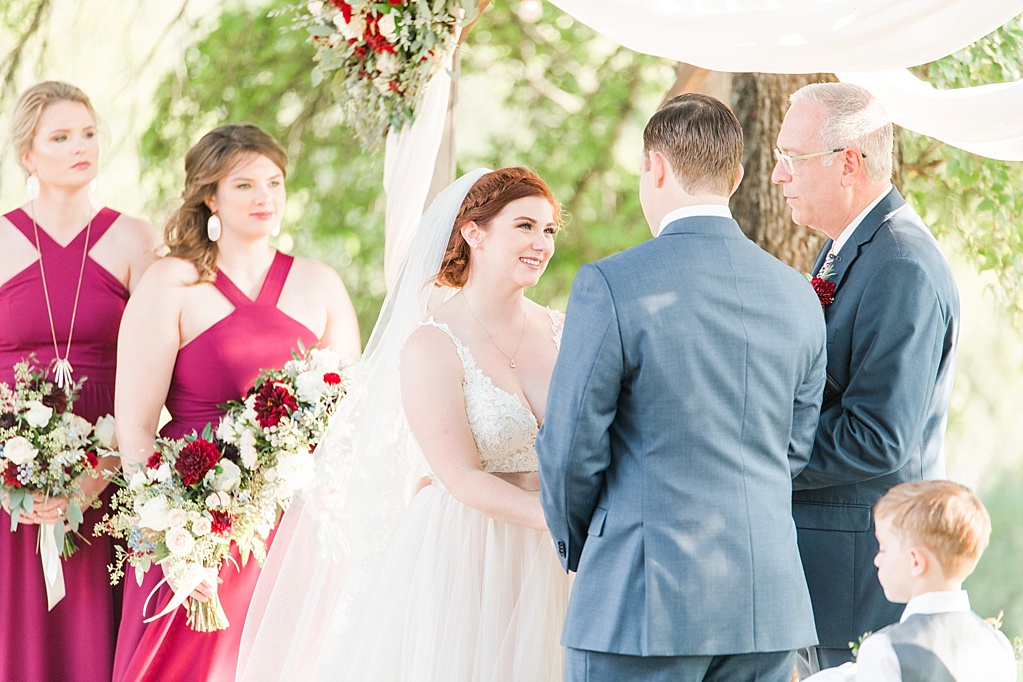 Burgundy Fall Wedding at CW Hill Country Ranch in Boerne Texas by Allison Jeffers Photography 0058