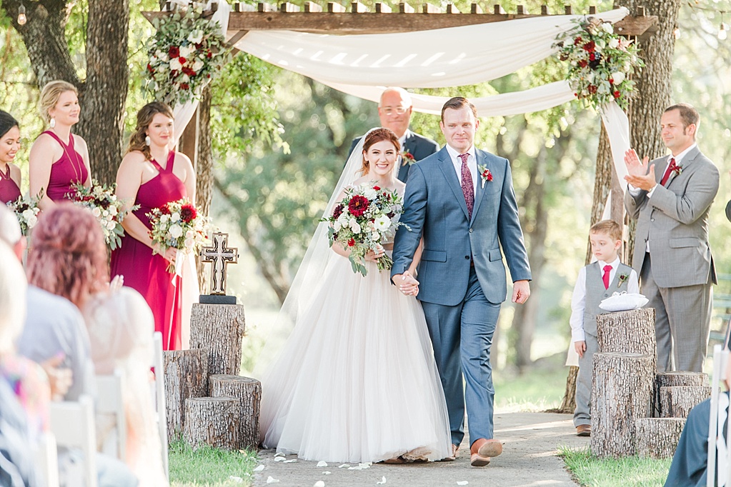 Burgundy Fall Wedding at CW Hill Country Ranch in Boerne Texas by Allison Jeffers Photography 0066