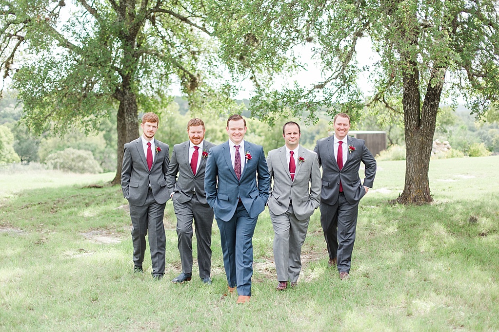 Burgundy Fall Wedding at CW Hill Country Ranch in Boerne Texas by Allison Jeffers Photography 0083