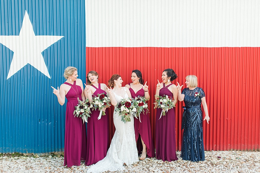Burgundy Fall Wedding at CW Hill Country Ranch in Boerne Texas by Allison Jeffers Photography 0091