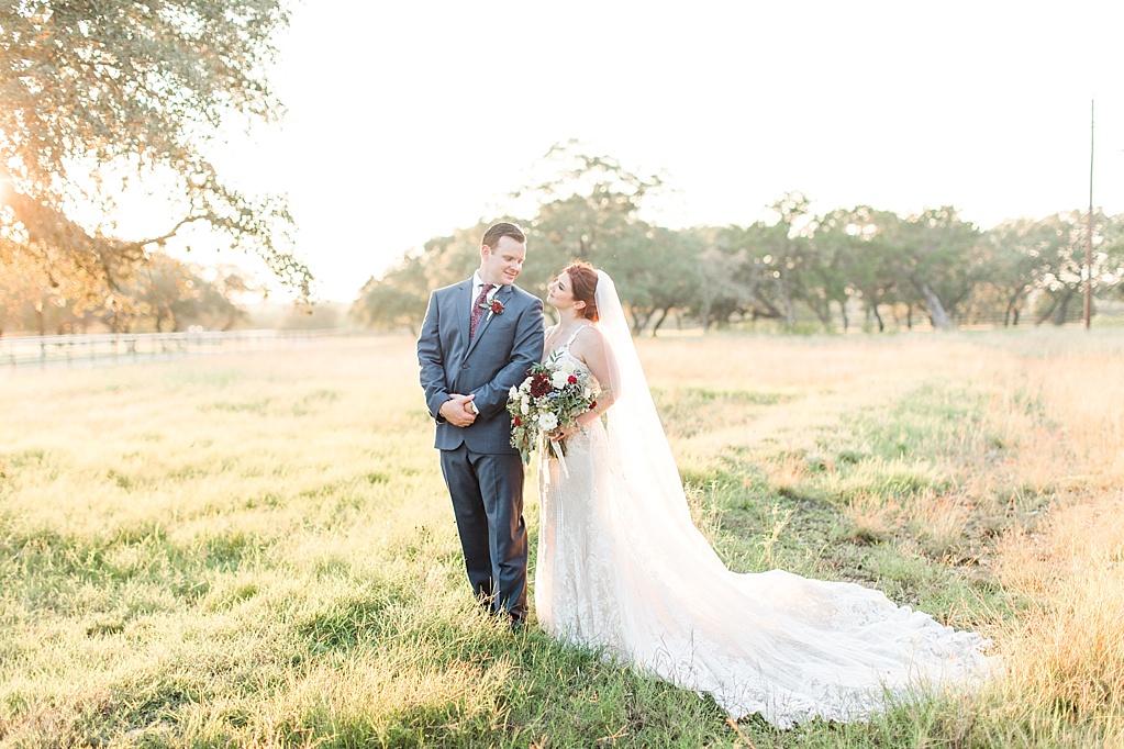 Burgundy Fall Wedding at CW Hill Country Ranch in Boerne Texas by Allison Jeffers Photography 0109