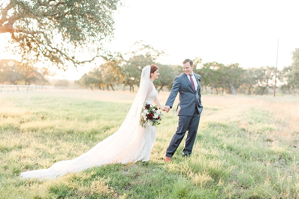 Burgundy Fall Wedding at CW Hill Country Ranch in Boerne Texas by Allison Jeffers Photography 0114