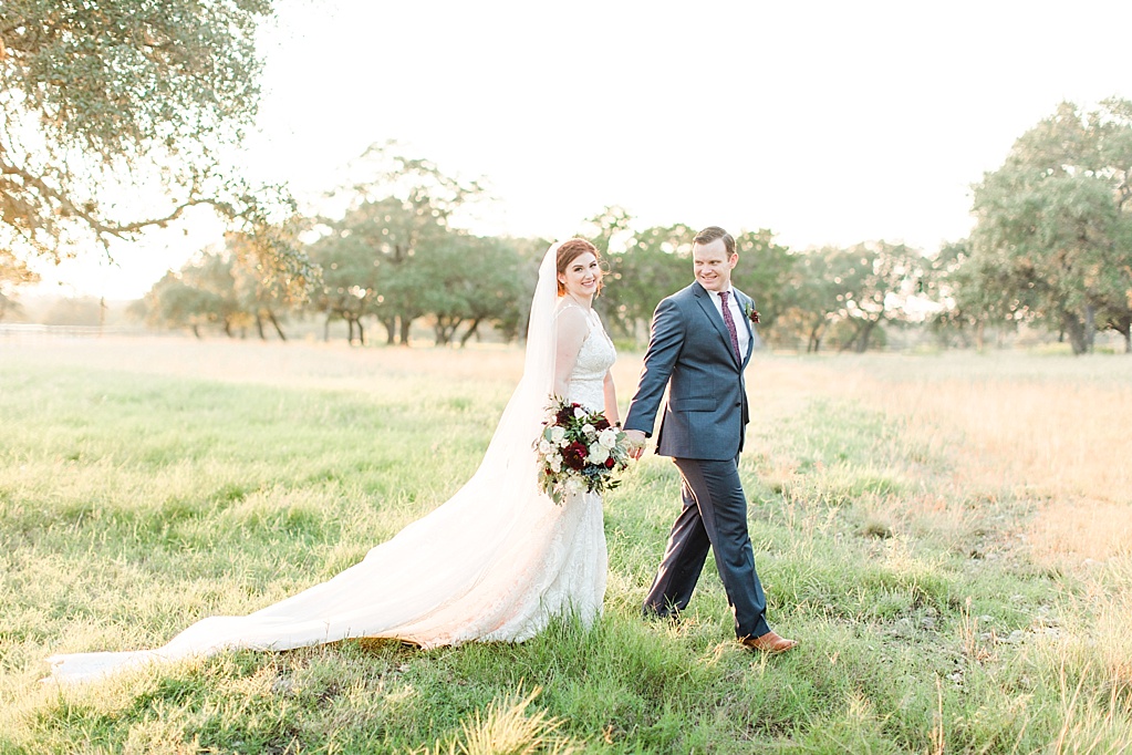 Burgundy Fall Wedding at CW Hill Country Ranch in Boerne Texas by Allison Jeffers Photography 0115
