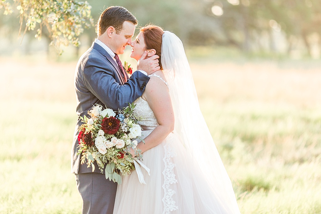 Burgundy Fall Wedding at CW Hill Country Ranch in Boerne Texas by Allison Jeffers Photography 0122