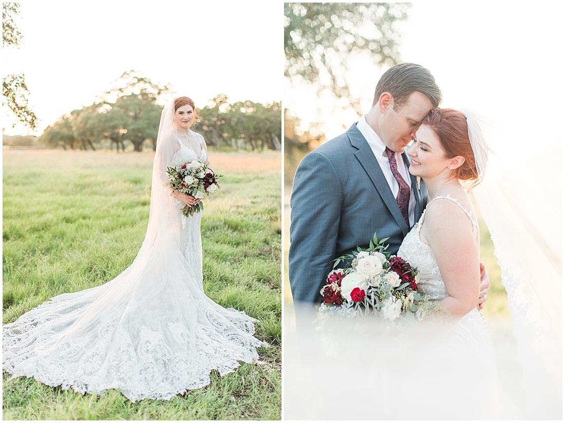 Burgundy Fall Wedding at CW Hill Country Ranch in Boerne Texas by Allison Jeffers Photography 0124
