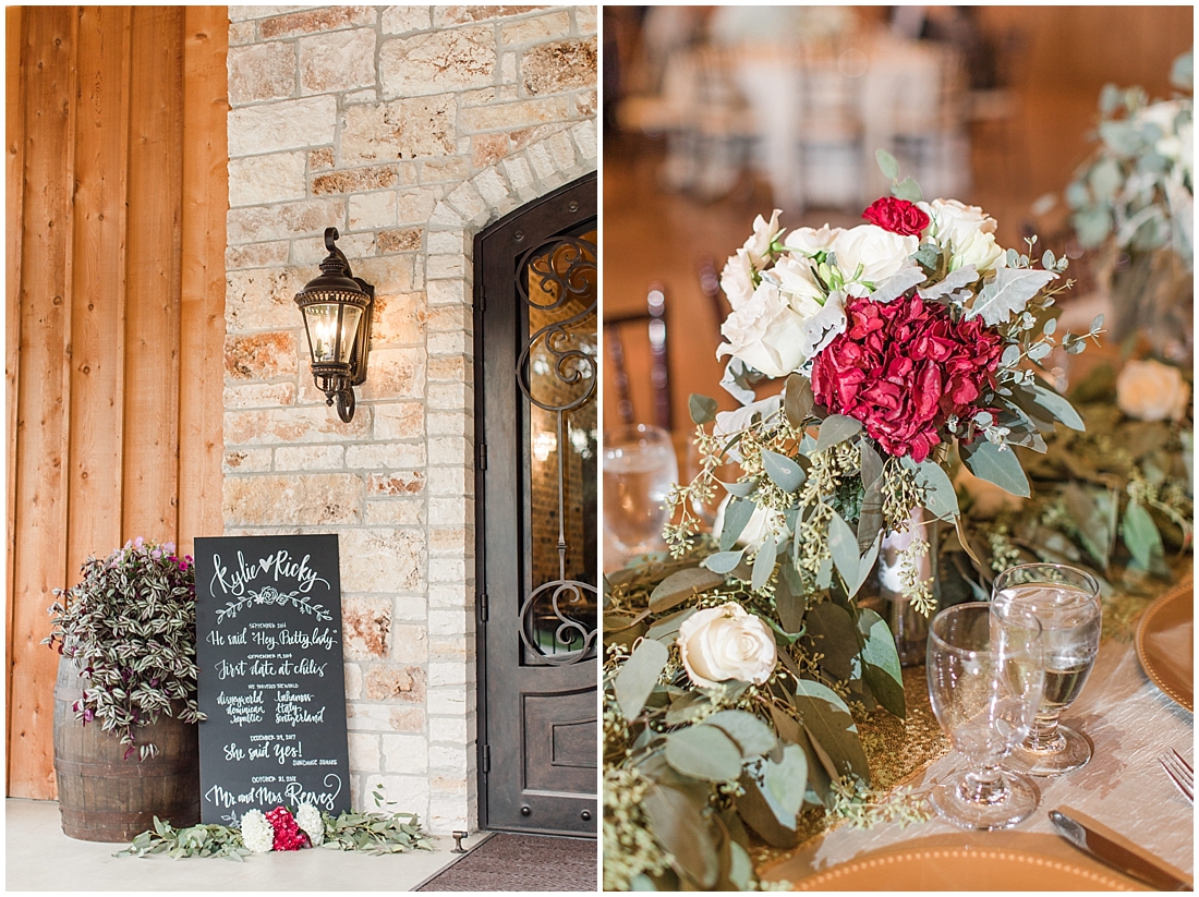 The Chandelier of Gruene New Braunfels Wedding photos featuring burgundy, navy, and grey wedding colors by Allison Jeffers Photography 0132